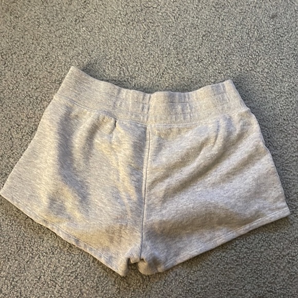 Grey Aerie sweat shorts with white stitching on sides!! - Picture 2 of 3